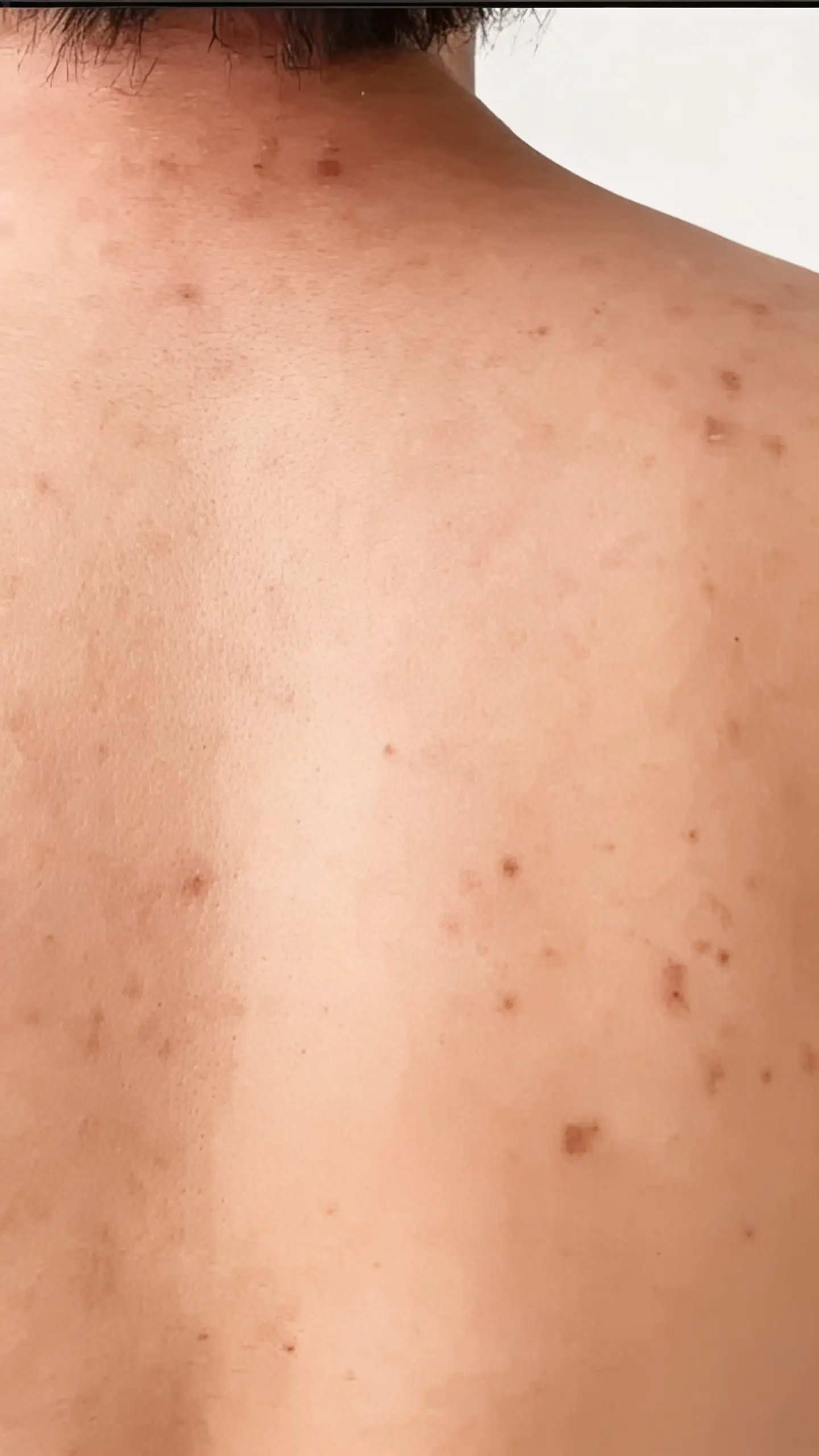 Après : peau plus nette et lisse