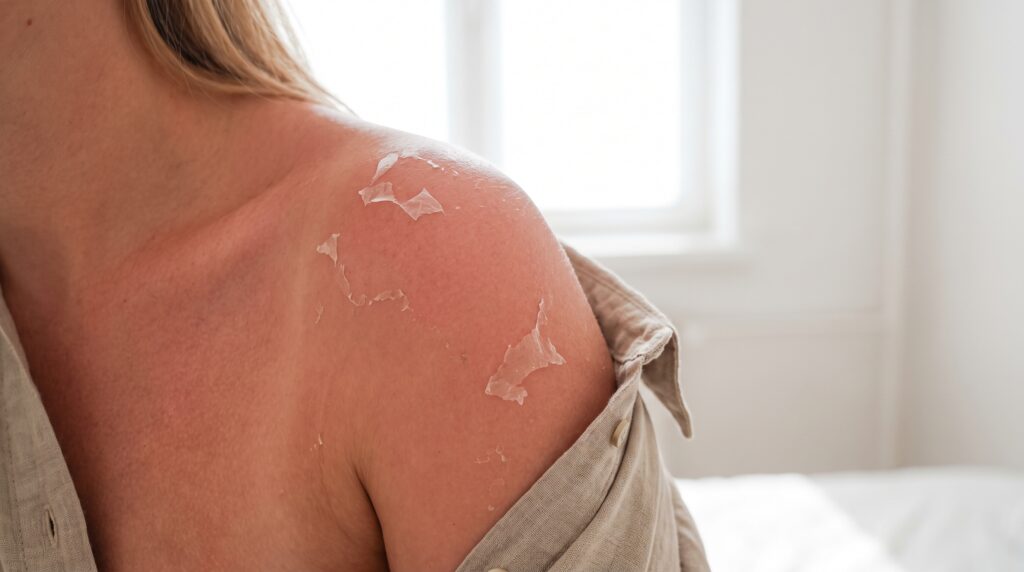 Peau qui pèle après un coup de soleil : que faire