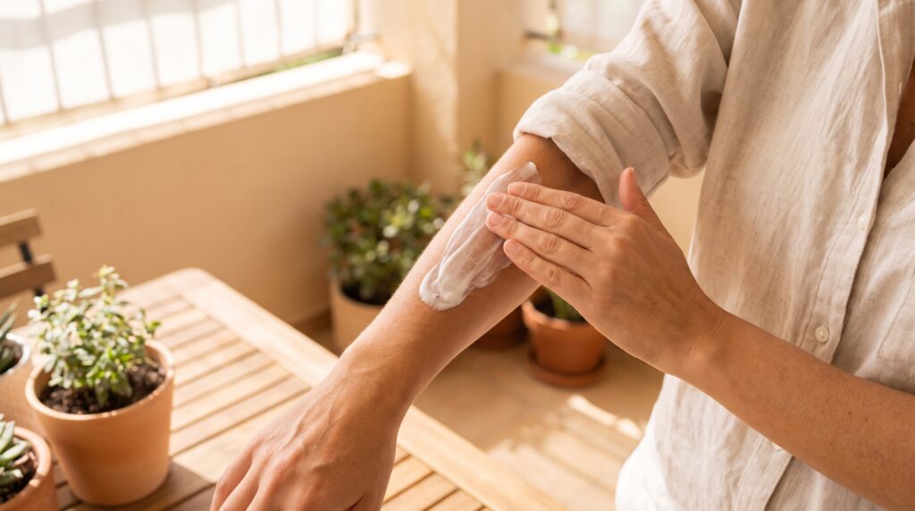 Peau sèche qui tiraille après le soleil : comment la réparer